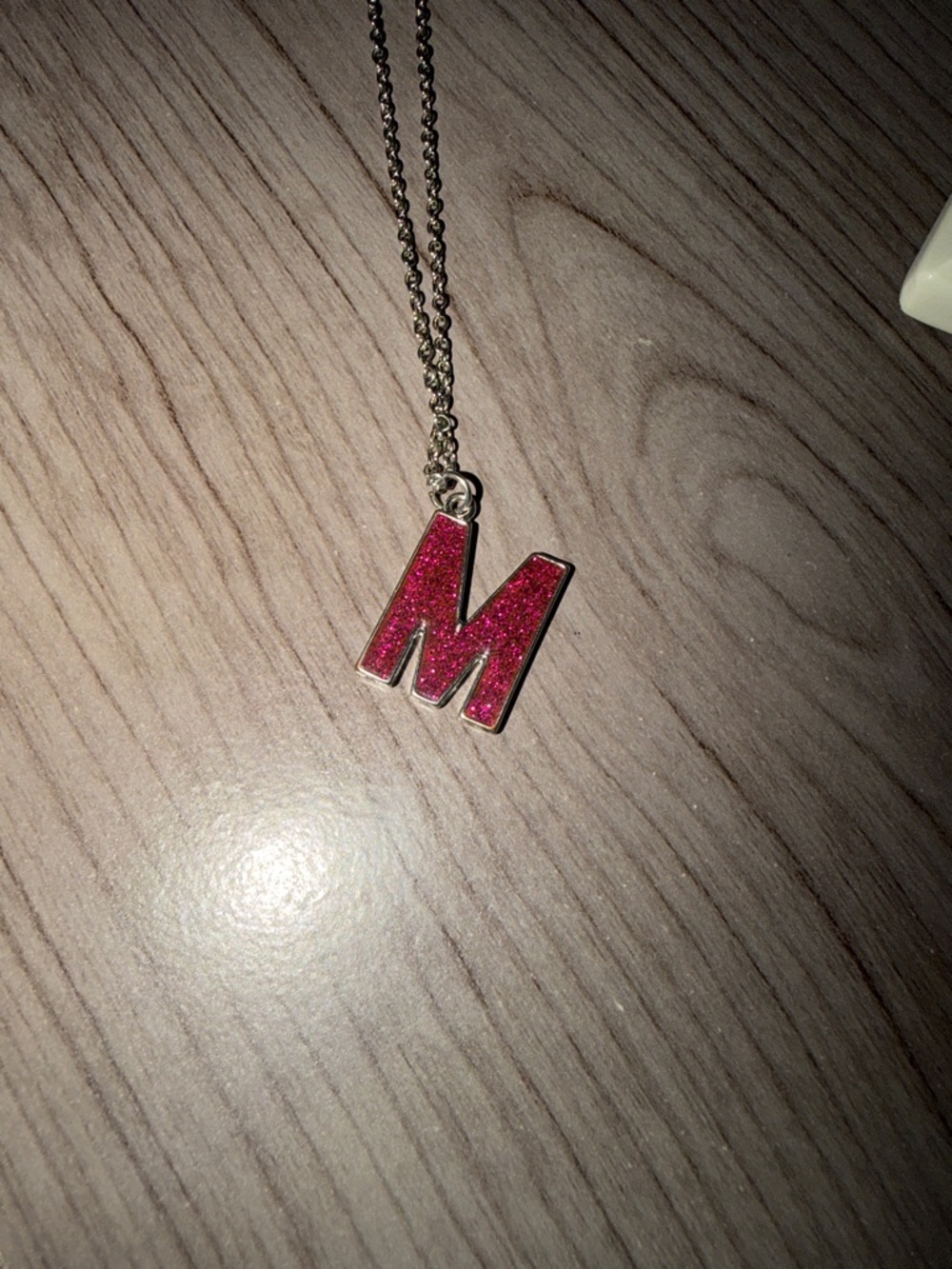 Purple Glitter M Necklace